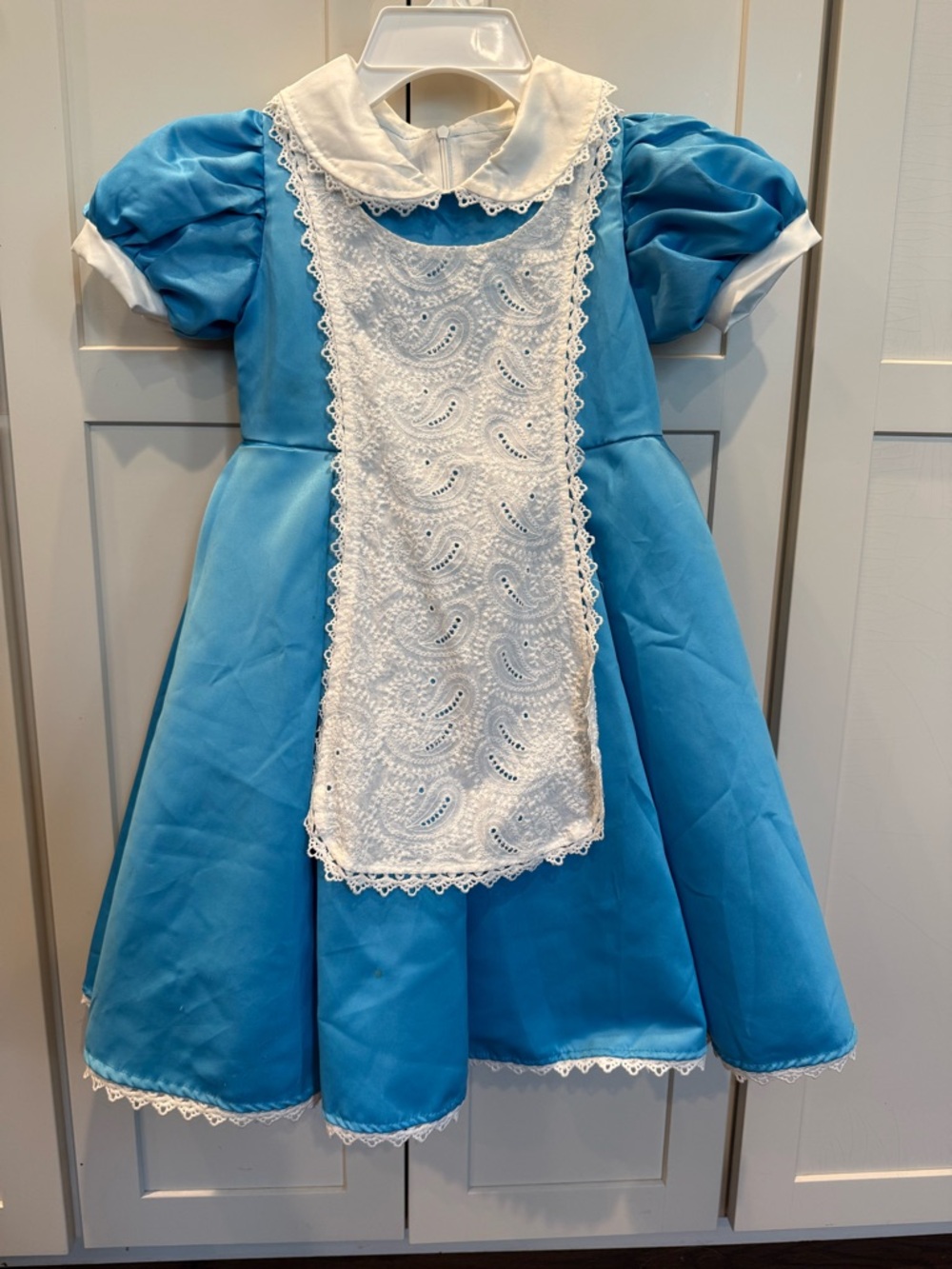 Trish Scully Girls Alice in Wonderland Blue and White Girls' Costume Dress